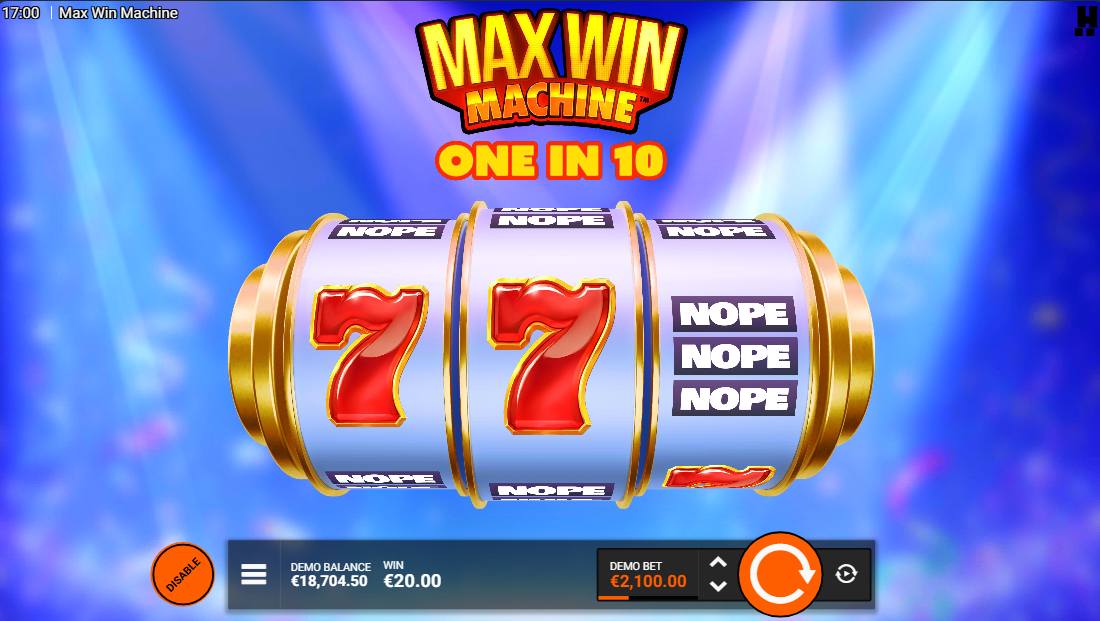 Max Win Machine base game