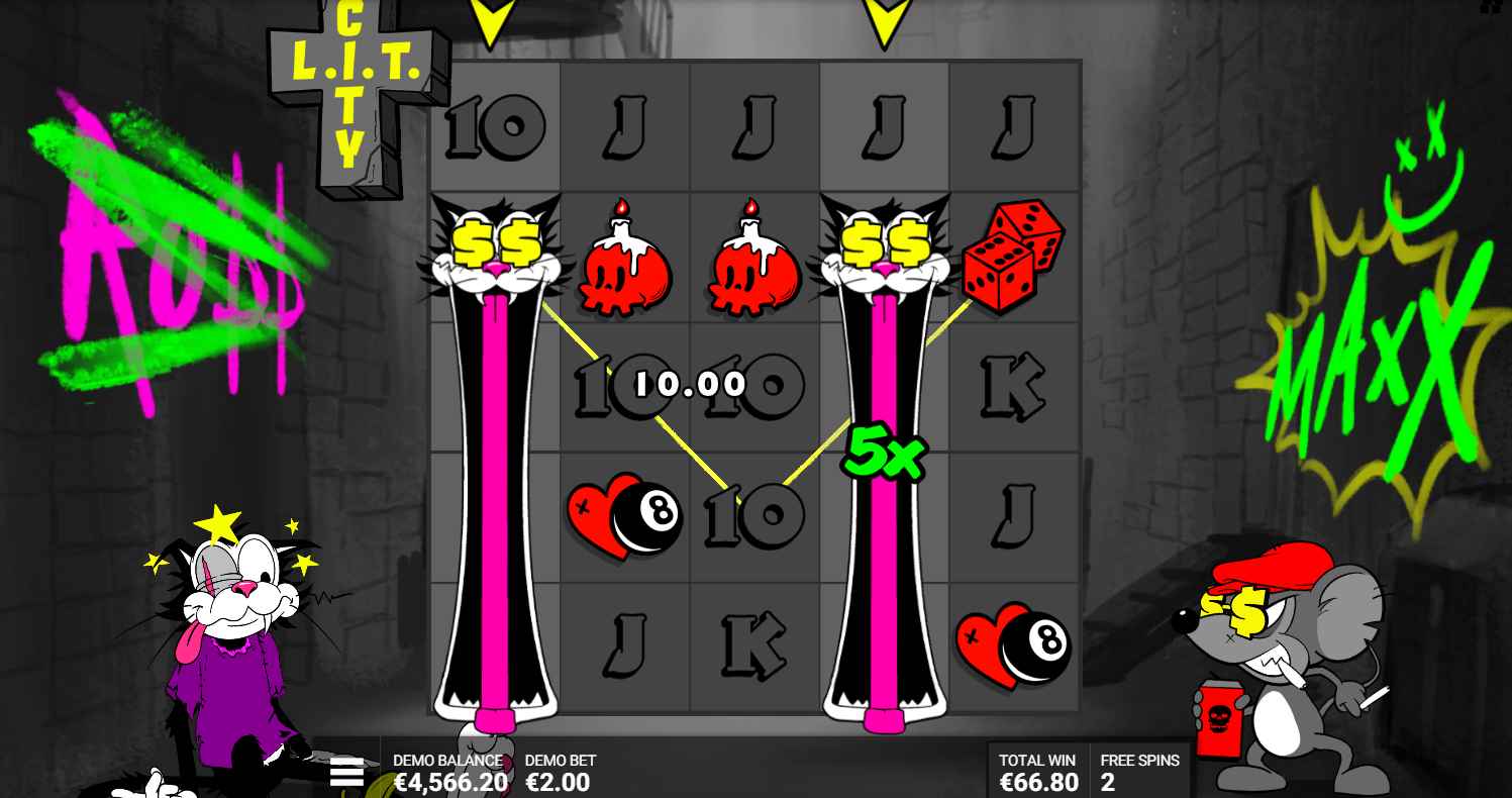 Lit City bonus game