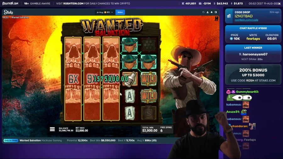 Rosh Playing Wanted Salvation