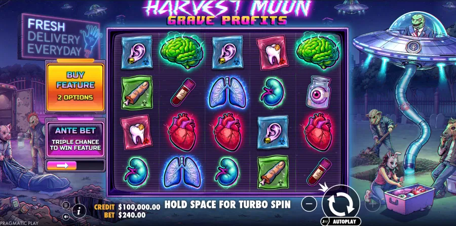 Screenshot of Harvest Moon Profit slot