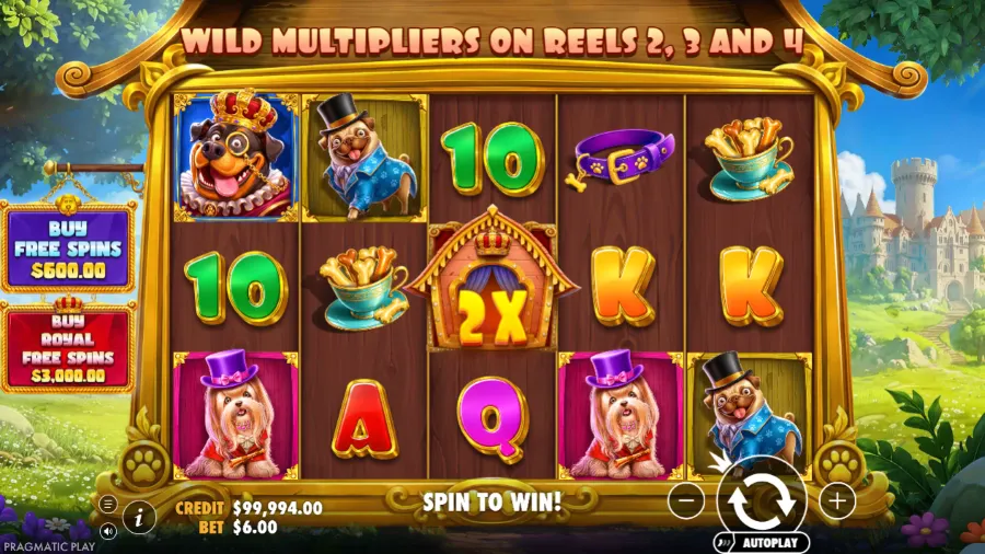 The Dog Mansion Royal Hunt Slot Base Game