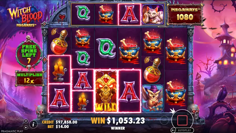 Witch Blood Megaways Slot Bonus Game