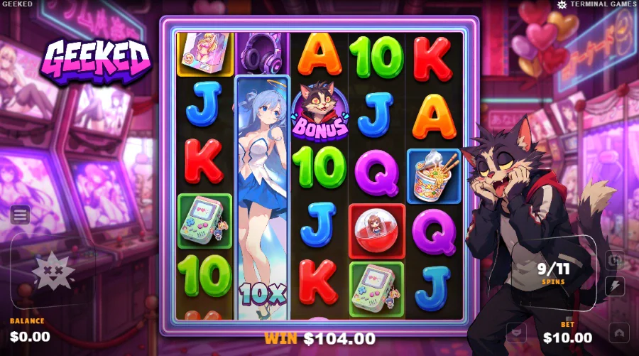 Screenshot of Geeked slot free spins
