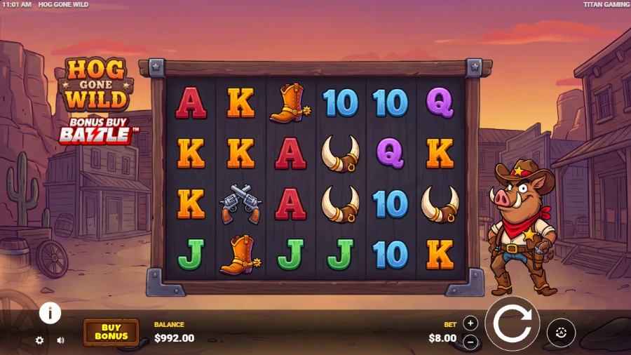 Hog Gone Wild Slot Base Game