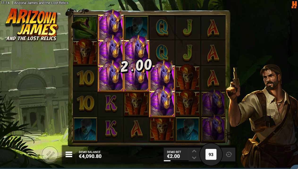 Arizona James and the Lost Relics bonus game