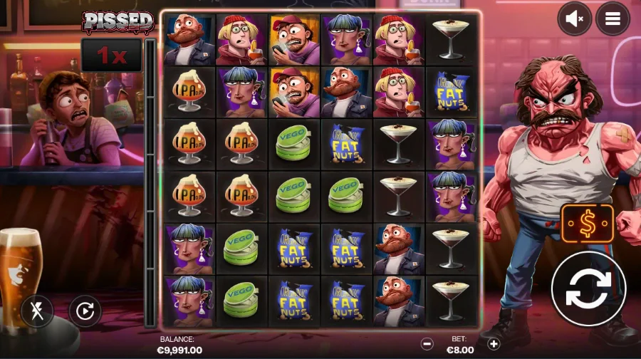 Pissed Slot Base Game