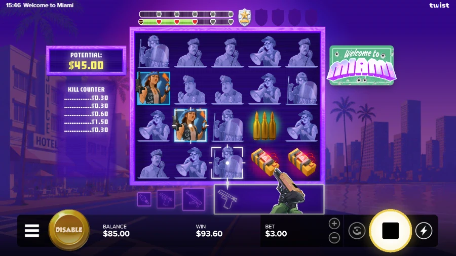 Welcome to Miami Slot Bonus Game