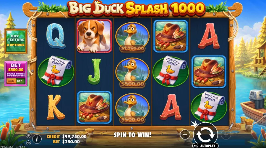 Screenshot of Big Duck Splash 1000 slot