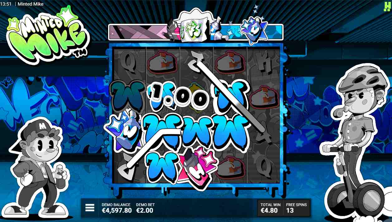 Minted Mike bonus game