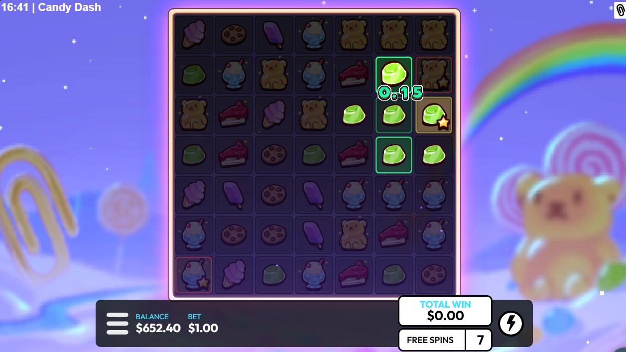 Candy Dash bonus game