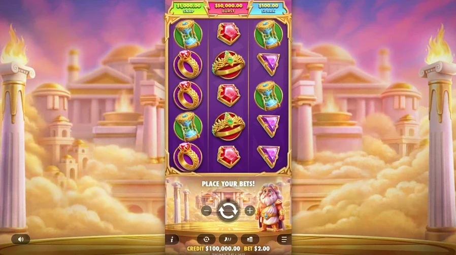 Screenshot of Gates of Olympus POP slot