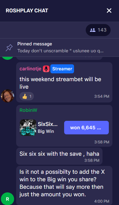 Roshplay Chat