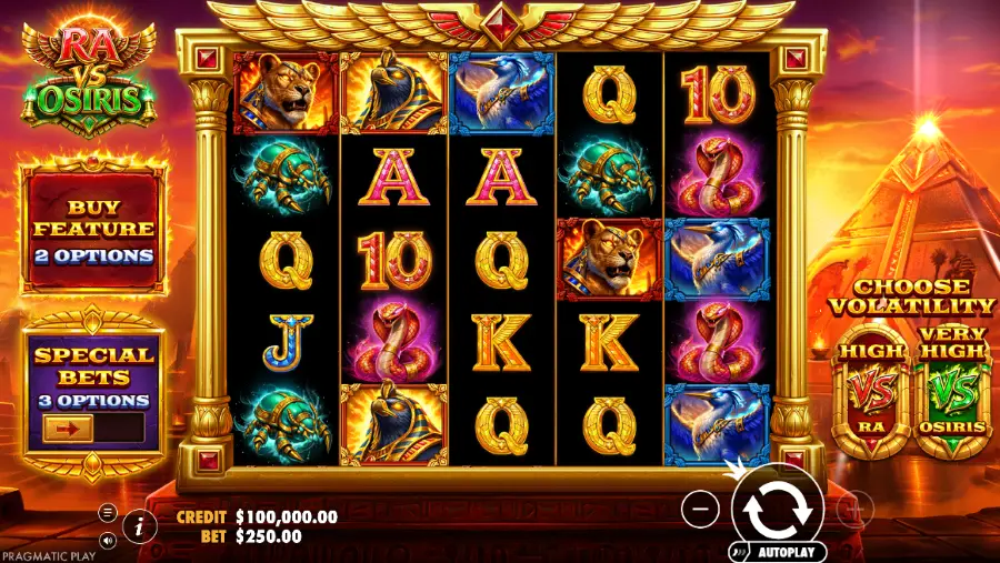 Ra vs Osiris slot