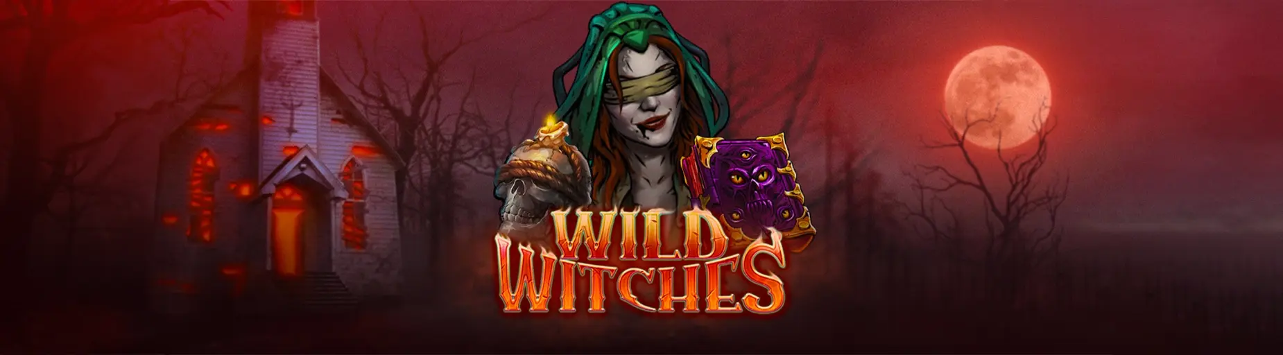 wild witches game slot wild witch woman on red background