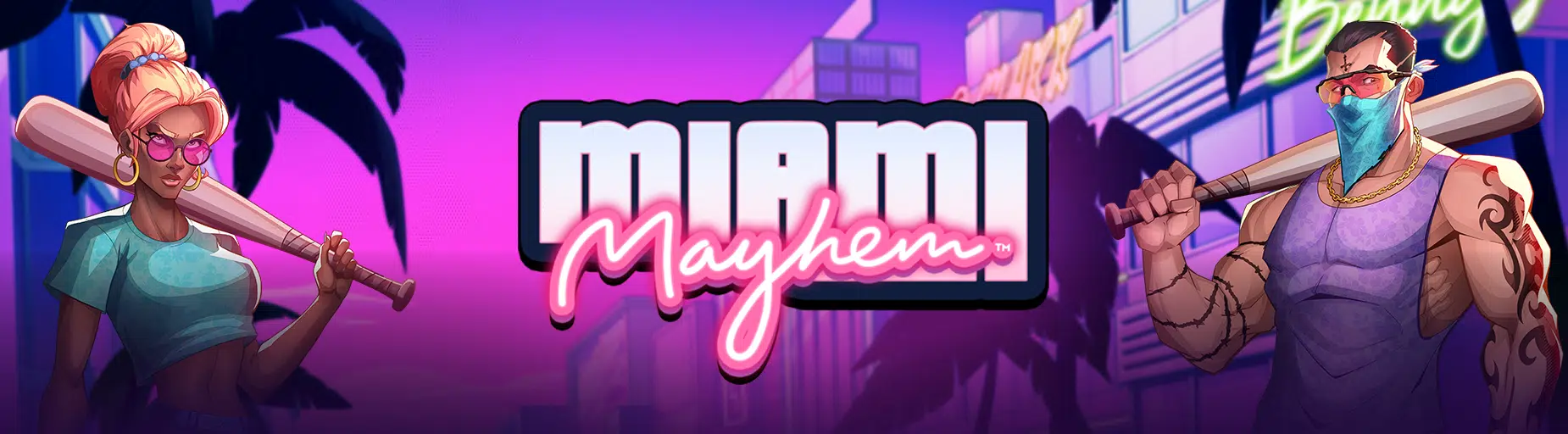 Miami Mayhem Hacksaw Gaming Header