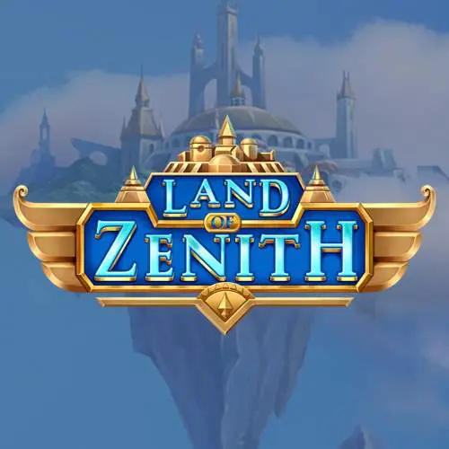 lend of zenith written in blue letters