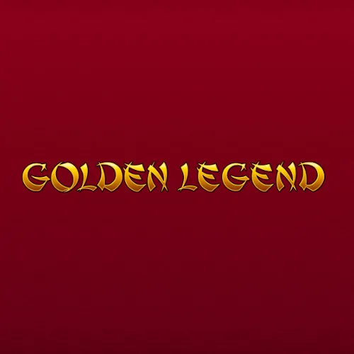 golden legend written in golden letters on a red background